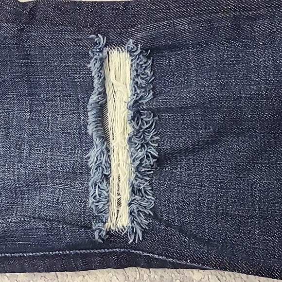 James Jeans Dark Blue Denim with Distress - Picture 4 of 9